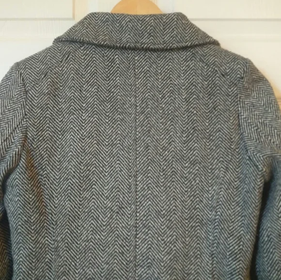 Seductions Herringbone Peacoat - Picture 8 of 11